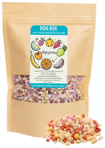 Лакомство DOG BOX сублимированная фруктовая смесь 100 г