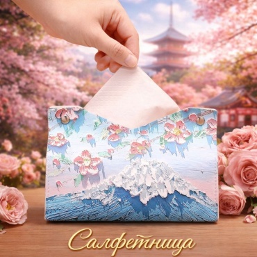 Салфетница искусственная кожа, эко-кожа