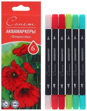 Фломастер Сонет 6 шт