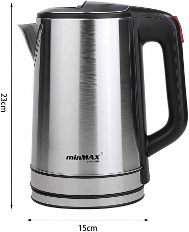 Электрочайник minMAX MIK-2318 серебристый