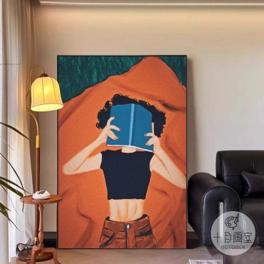 Картина по номерам «Девушка с книгой»