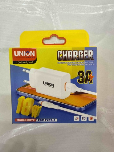 Зарядное устройство Union UH-72 USB Type-C 18 Вт белый