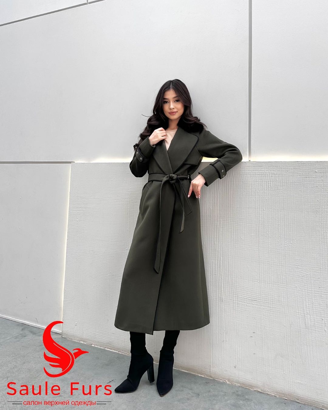 Пальто Max Mara хаки