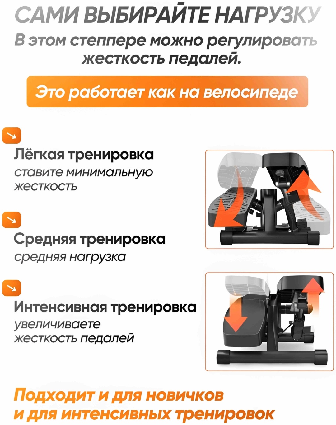 Степпер TORBEX Step Premium-21 кардиотренажер классический, поворотный