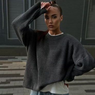 Свитер S.AYA Style серый, графит