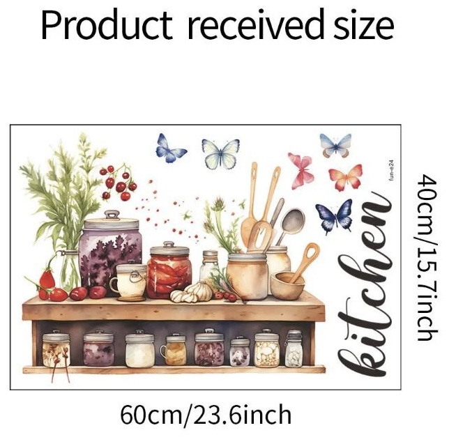 Наклейка интерьерная Kitchen 60x40 см