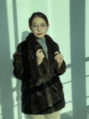 Шуба коричневый