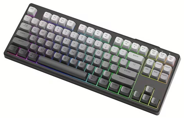 Клавиатура FreeWolf M87 gradient белый