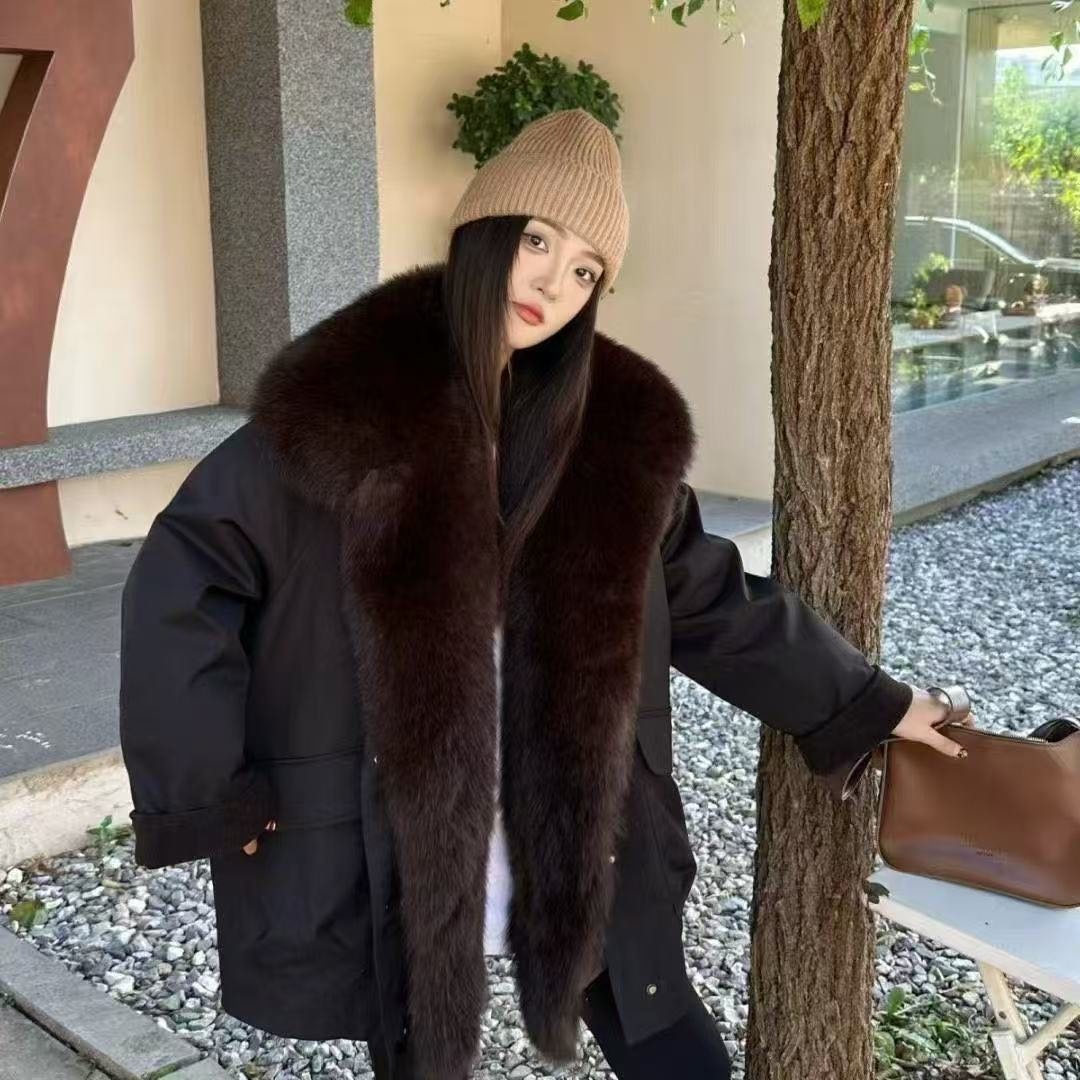 Парка черный