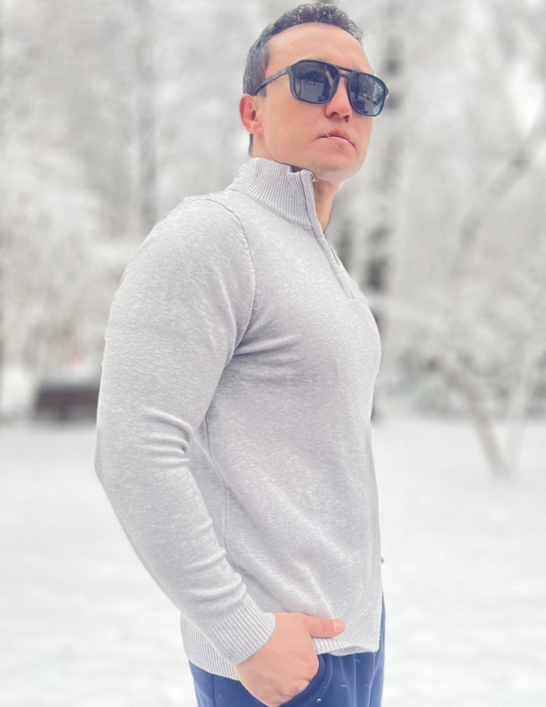 Джемпер JLS серый