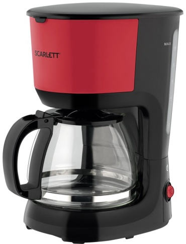 Кофеварка Scarlett SC-CM33013 черный, красный