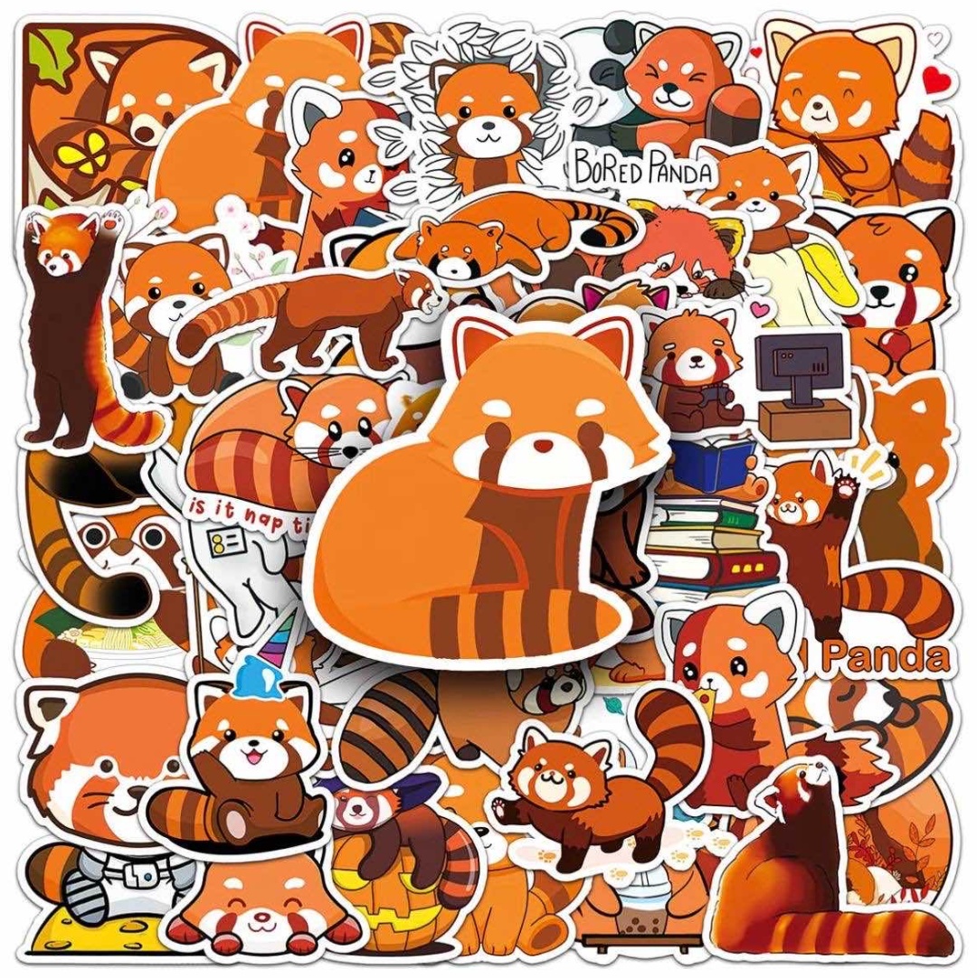 Наклейки Набор Panda orange 50