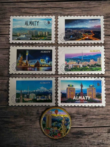 Набор магнитов Набор магнитов с видами Алматы 7 шт