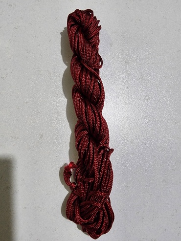 Macrame шнур для браслетов бордовый