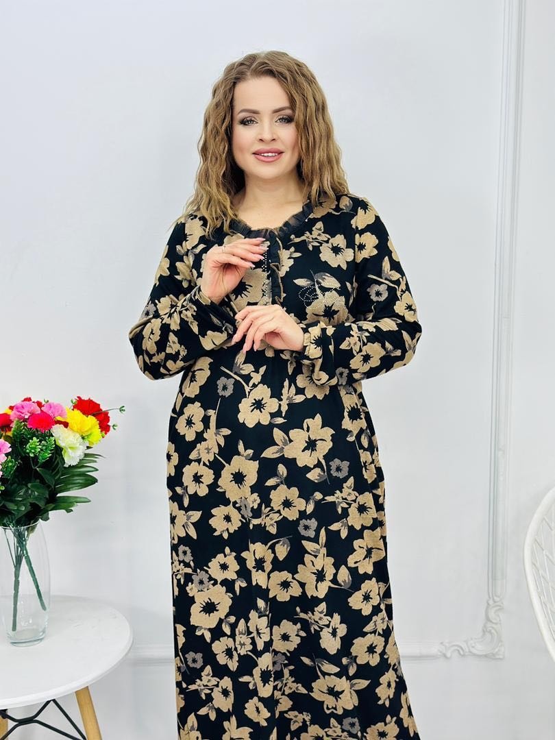 Махровый халат черный, бежевый