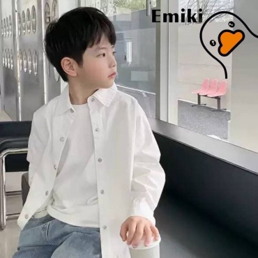 Школьная рубашка Emiki белый, серебристый