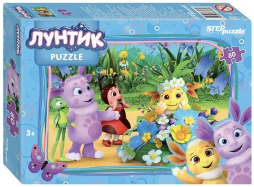 Пазл Step Puzzle Пазлы 80 деталей. Лунтик классический 80 деталей