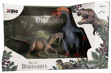 Набор фигурок динозавров Age of Dinosaurs, Теризинозавр, Хищный динозавр 19 см 2 шт