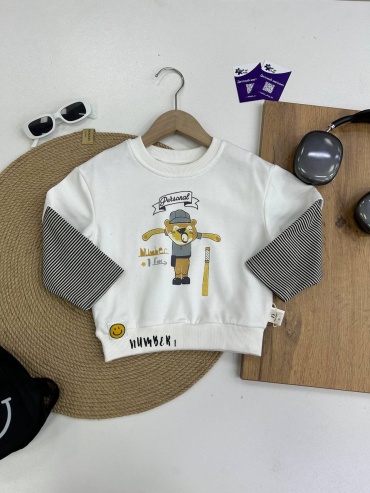 Кофта Fashion серый, белый