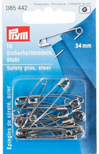 Булавки Prym 085442, 16 шт, серебряный