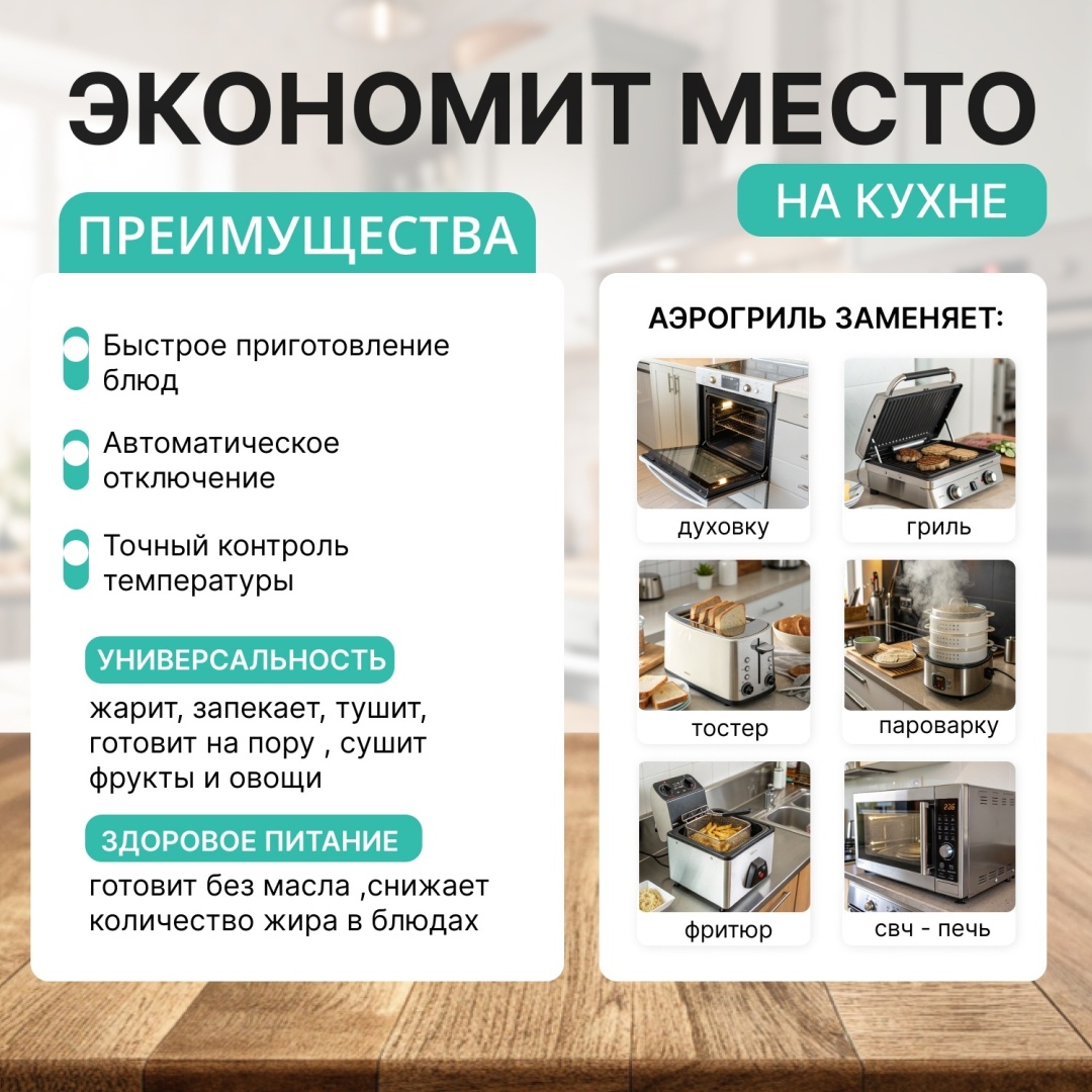 Аэрогриль Nitech Nt-110 черный