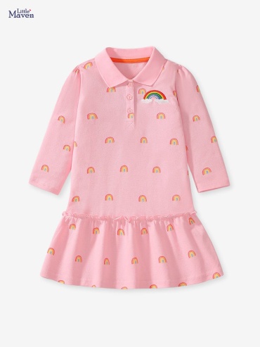 Повседневное платье Little Maven розовый