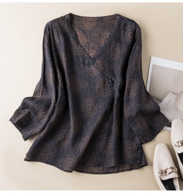 Блузка серый