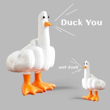 Статуэтка Duck you 15 см, пластик