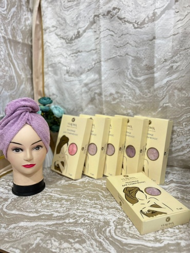 Aisha Textile чалма для сушки волос Чалма 65x20 см 1 шт, хлопок