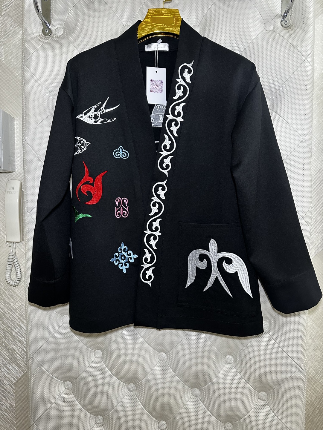 Национальный костюм Zharyk_design Чапан/камзол черный