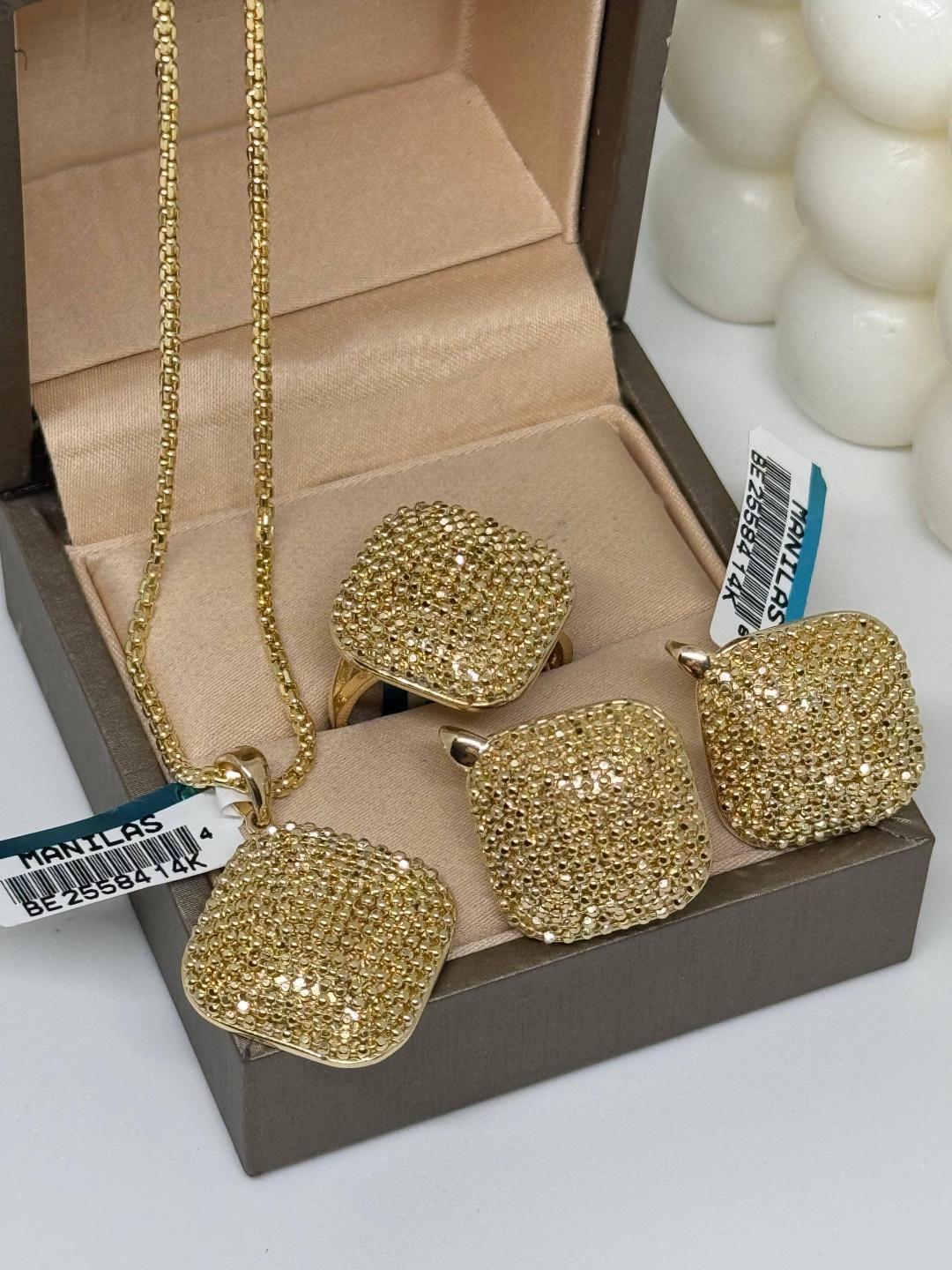 Комплект DARI GOLD 5663535 вес 20 г золото, без вставок