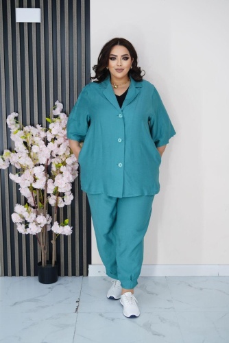 Костюм повседневный Fashion бирюзовый