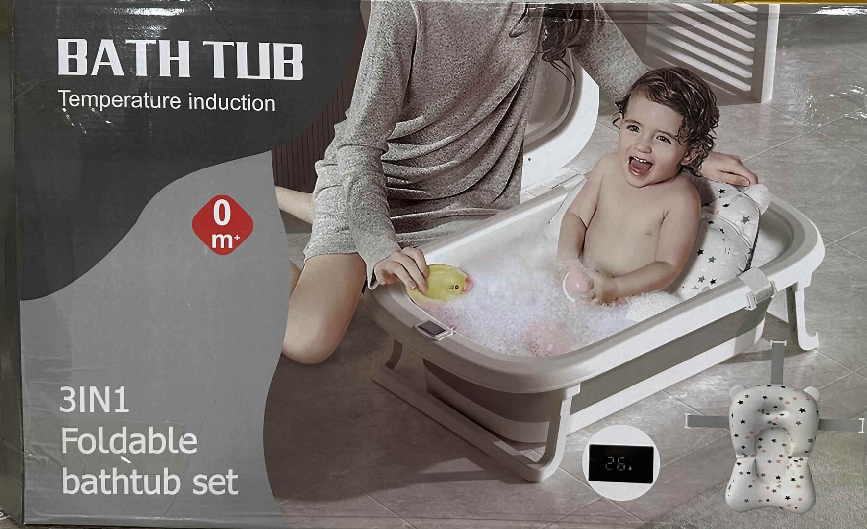 BATH TUB 943386801, 80x45 см, серый