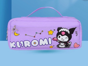 Пенал-косметичка Kuromi Kuromi, застежка молния, мультиколор