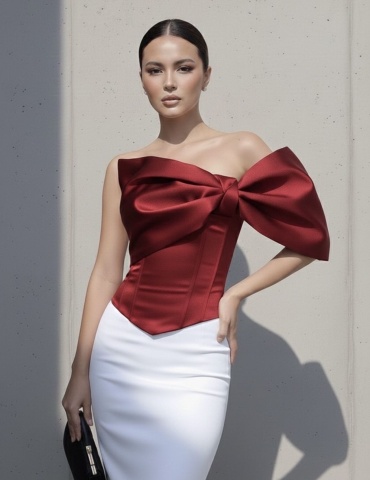 Корсет Rizadress бордовый