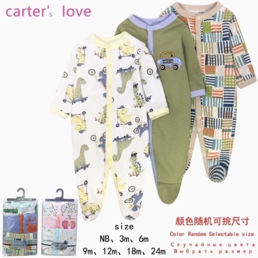 Набор слипов carters love коричневый, синий