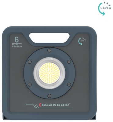SCANGRIP фонарь-прожектор Светодиодный фонарь NOVA 6 C+R Scangrip от сети и аккумулятора (03.6205) питание от сети