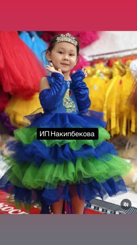 Платье Костюм Павлин, платье павлин синий, зеленый
