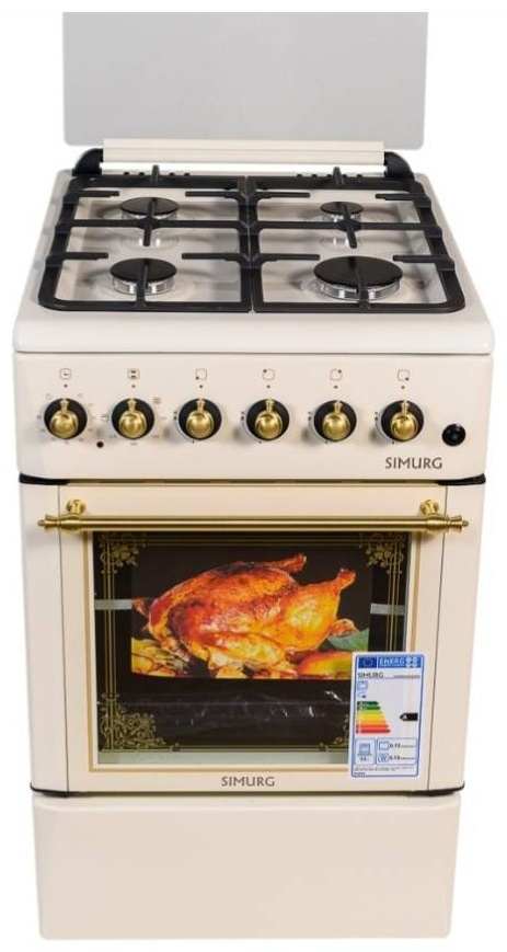 Кухонная плита SIMURG FK 6406 GAZR-RUSTIC бежевый