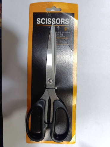 Ножницы универсальные Scissors 8", 21 см, черный
