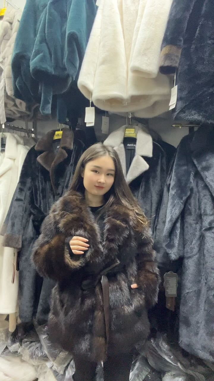 Шуба коричневый