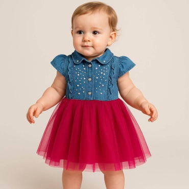 Нарядное платье Murat Baby синий, красный