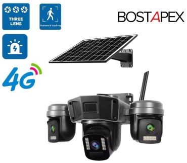 BOSTAPEX камера видеонаблюдения 4G LTE TL132GB, 9MP, расширение 2048x1536