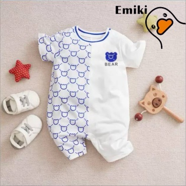 Слип Emiki белый, голубой