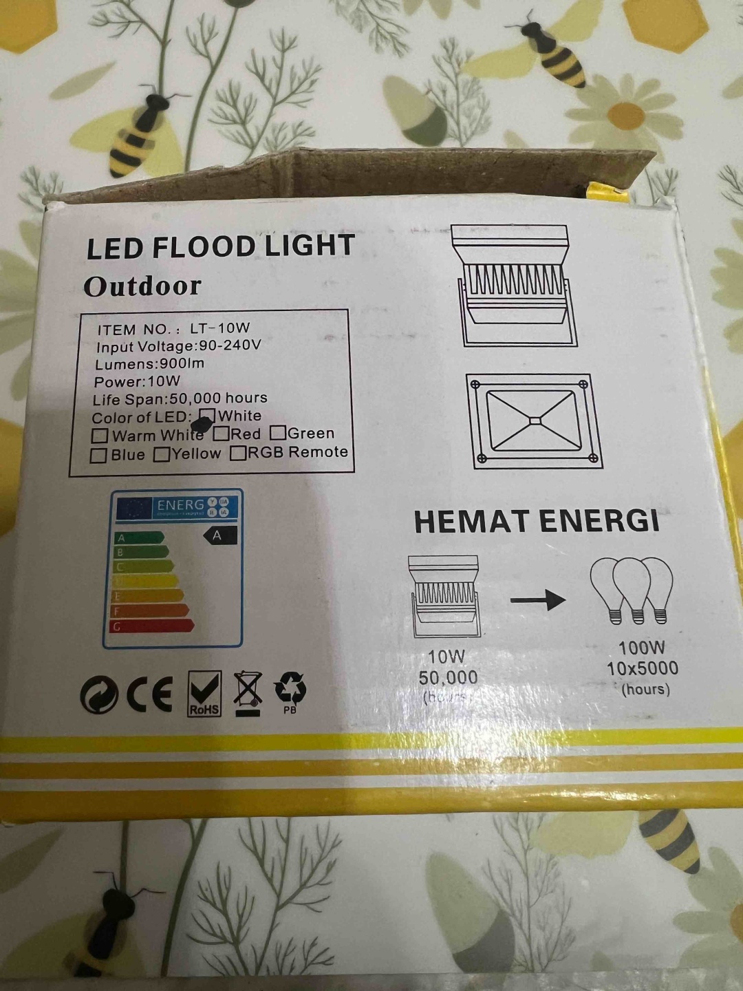 Прожектор LUSTER IP65 серый
