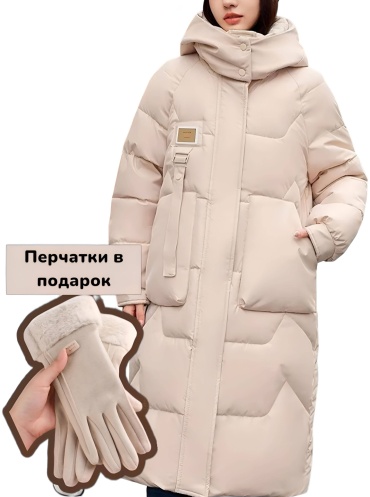 Пуховик ByRonica бежевый