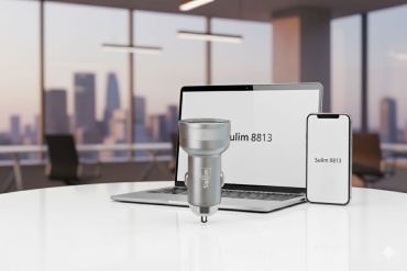 Зарядное устройство Sulim SL-8813 USB Type-C, USB 85 Вт серый