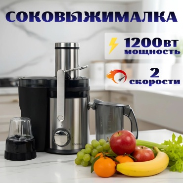 Соковыжималка MOZZY SL-21019 черно-серебристый