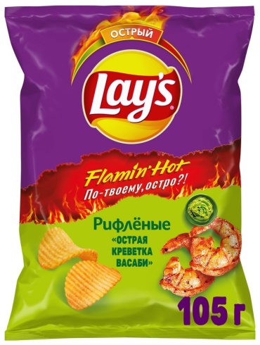 Чипсы Lay’s картофельные острая креветка васаби 105 г