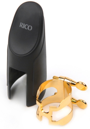 Лигатура с колпачком для саксофона альт Ricoh HAS1G H-Ligature, позолоченная